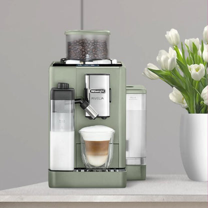 De'Longhi Rivelia Machine à espresso full automatique avec broyeur à grain (EXAM441.55.GR)