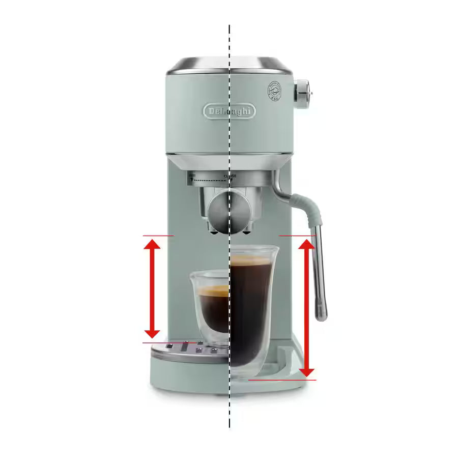 De'Longhi Dedica Duo EC890.GR verte, machine expresso Cold Brew – vue 8