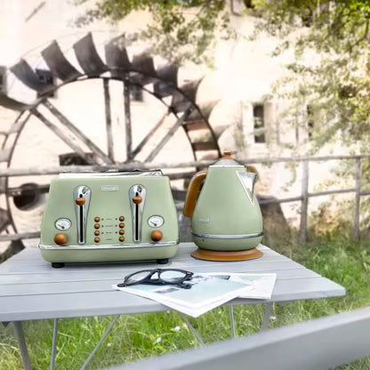 De'Longhi Bouilloire électrique Icona Vintage - VERTE (KBOV2001.GR)